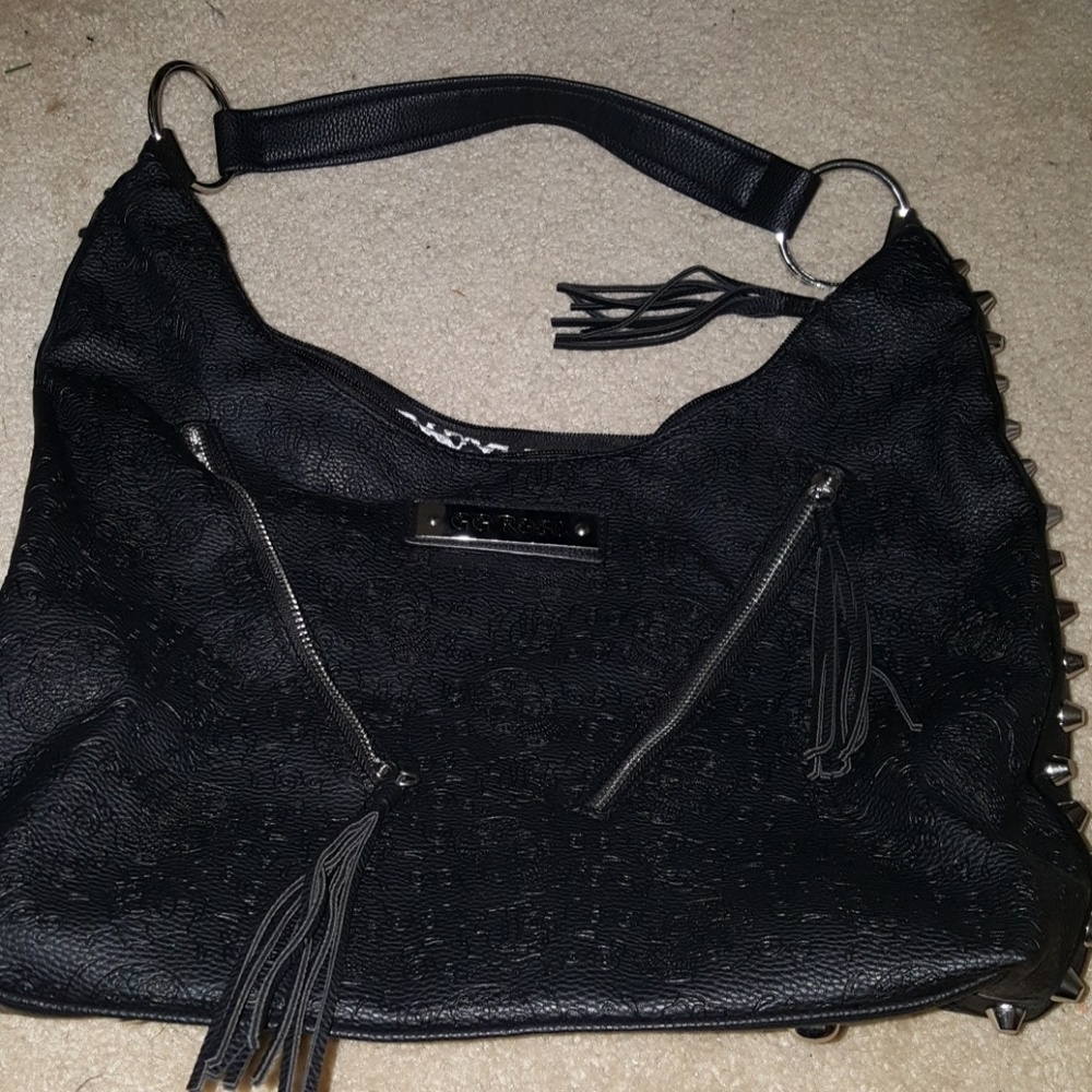 Black GG ROSE Hobo bag
